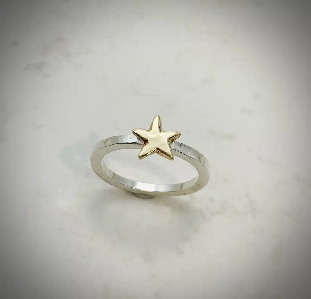 Personalised Star Stacker Ring
