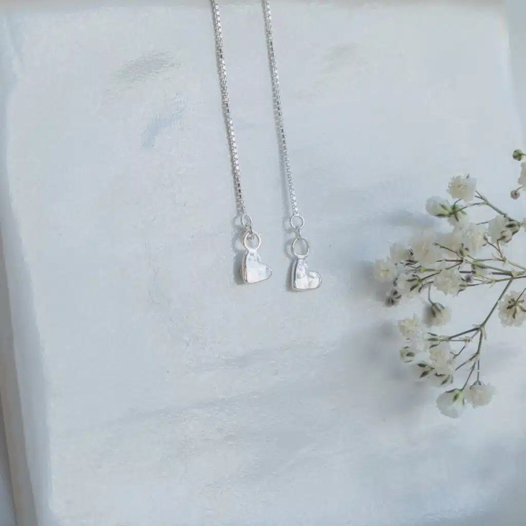 My Wee Heart Thread Through Earrings