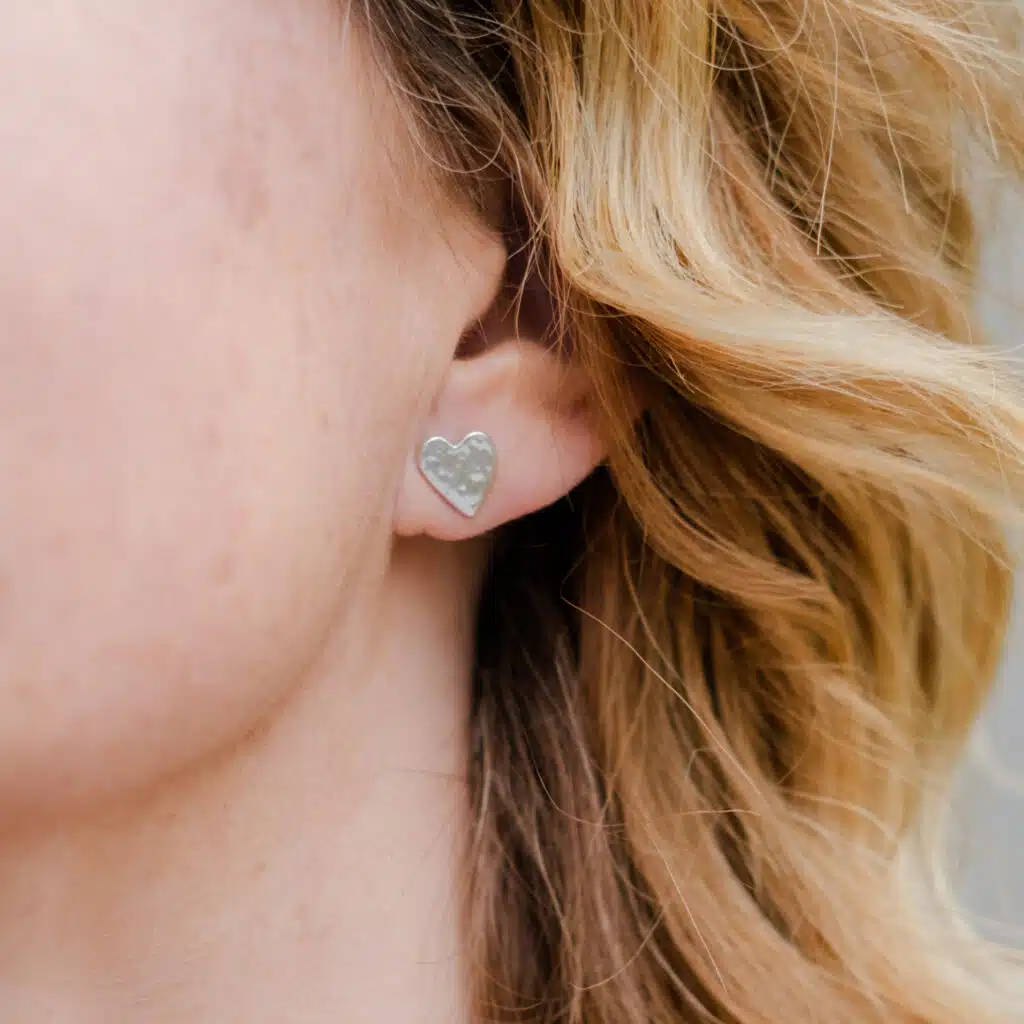 Hearts Together Studs