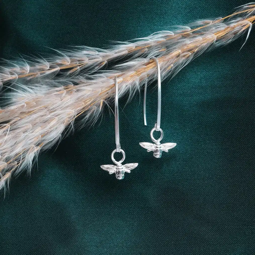 Mini Queen Bee Drop Earrings