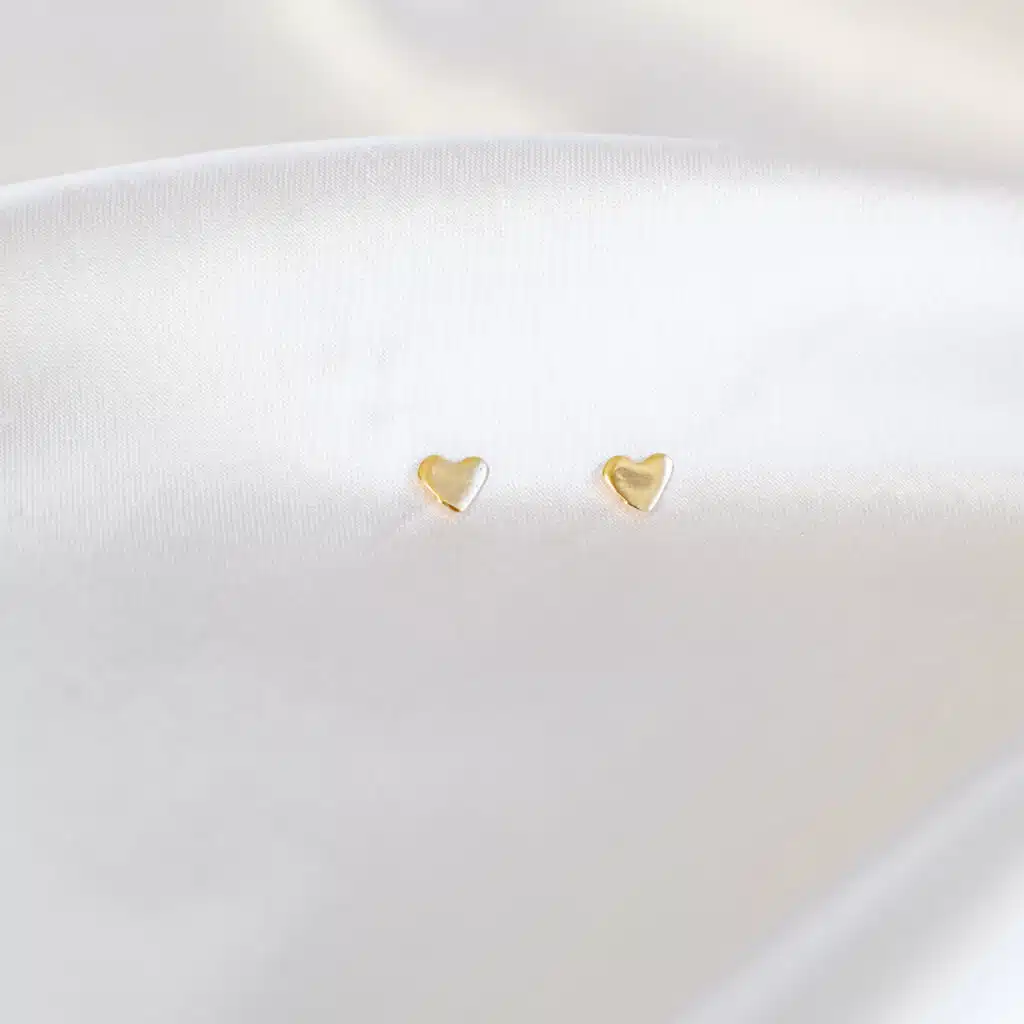 9ct Gold My Wee Heart Studs