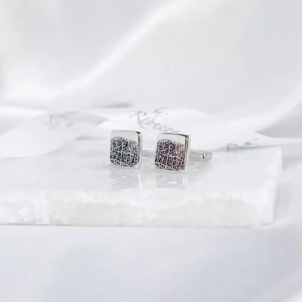 Laser Engraving - Mens Cufflinks - Handwriting, Fingerprint or Imagery