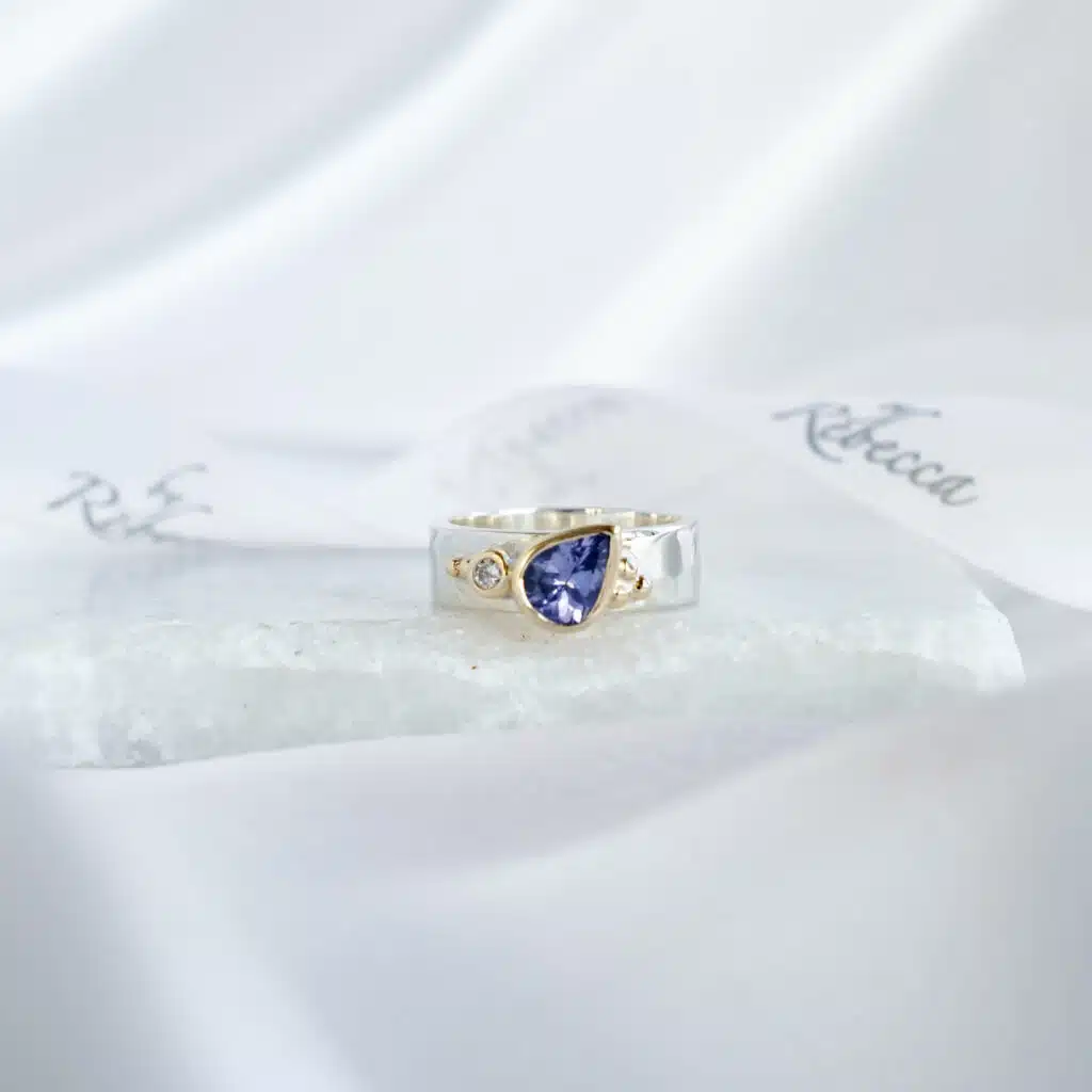 One of a Kind Tanzanite and Diamond Ring - 'The Promise'
